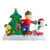 Charlie Brown and Snoopy Ice Skating Scene Christmas Inflatable